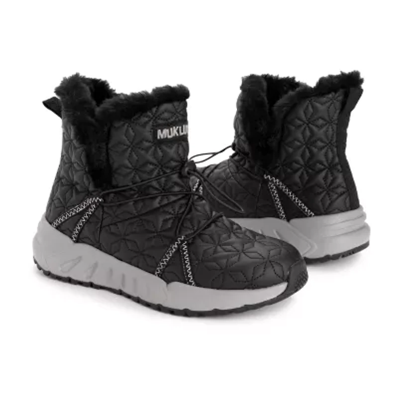 Muk Luks Womens Jasmine Jade Flat Heel Winter Boots