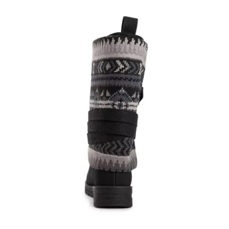Muk Luks Womens Natalie Nikki Flat Heel Winter Boots
