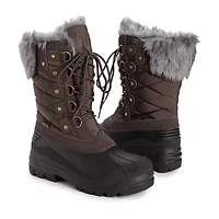 Muk Luks Womens Palmer Paige Flat Heel Dress Boots