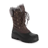 Muk Luks Womens Palmer Paige Flat Heel Dress Boots