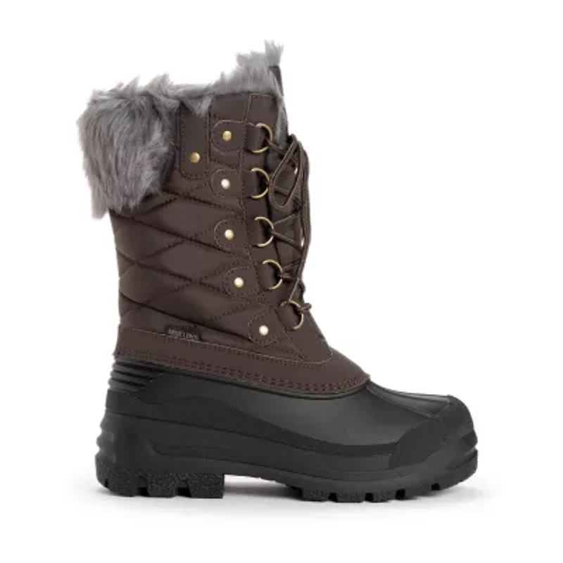 Muk Luks Womens Palmer Paige Flat Heel Dress Boots