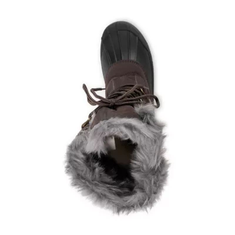 Muk Luks Womens Palmer Paige Flat Heel Dress Boots