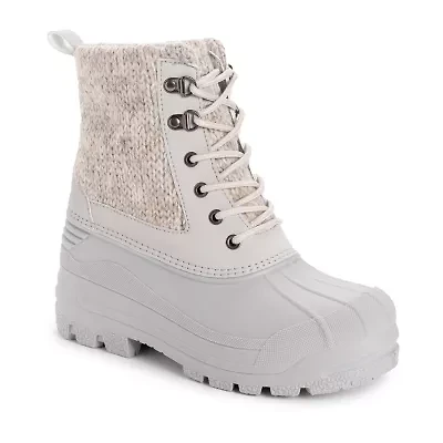 Muk Luks Womens Palmer Penelope Flat Heel Dress Boots