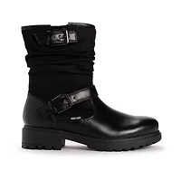 Muk Luks Womens Scarlett Sabrina Block Heel Combat Boots