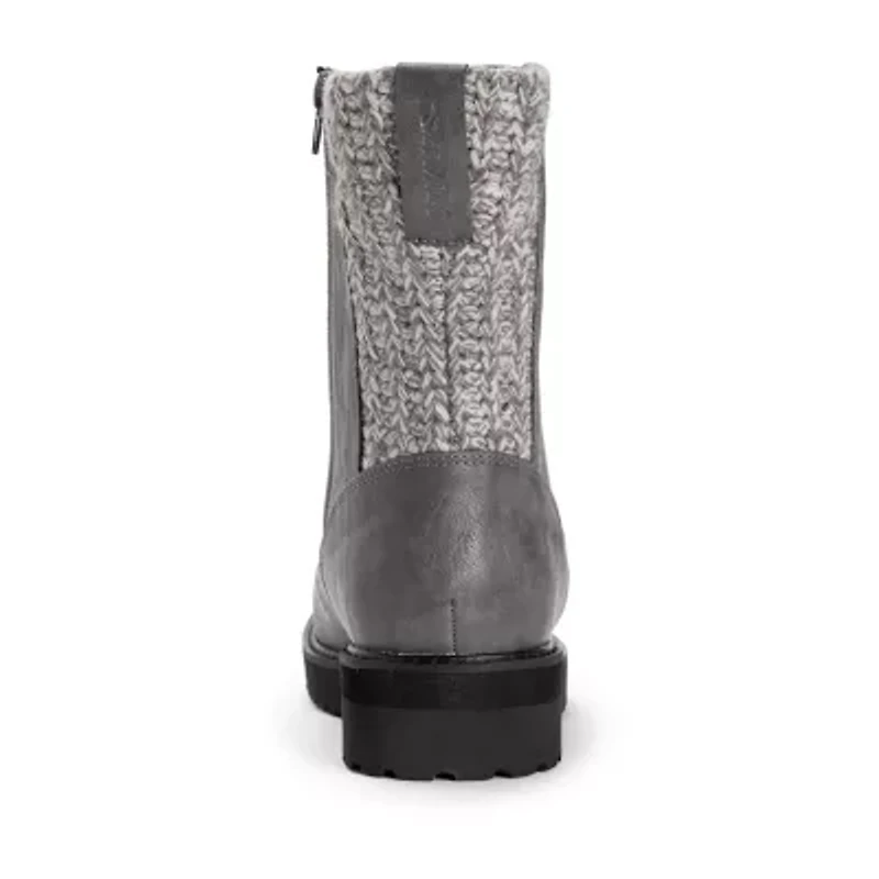Muk Luks Womens Slope Natalie Flat Heel Dress Boots