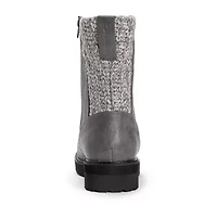 Muk Luks Womens Slope Natalie Flat Heel Dress Boots
