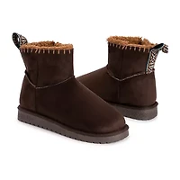 Muk Luks Womens Tatum Flat Heel Winter Boots