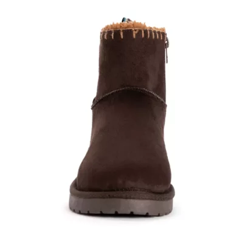 Muk Luks Womens Tatum Flat Heel Winter Boots