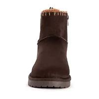 Muk Luks Womens Tatum Flat Heel Winter Boots
