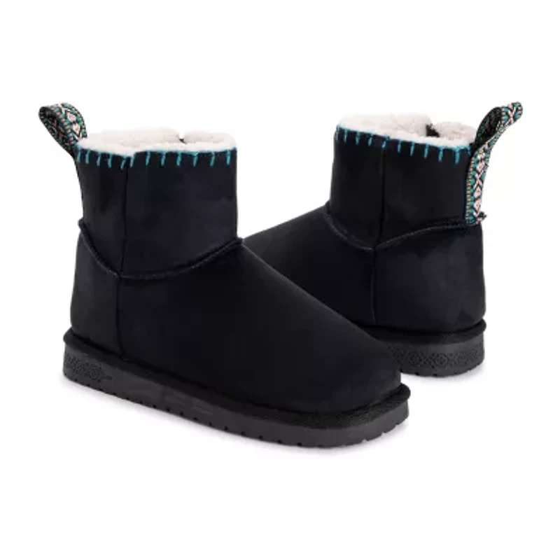 Muk Luks Womens Tatum Flat Heel Winter Boots