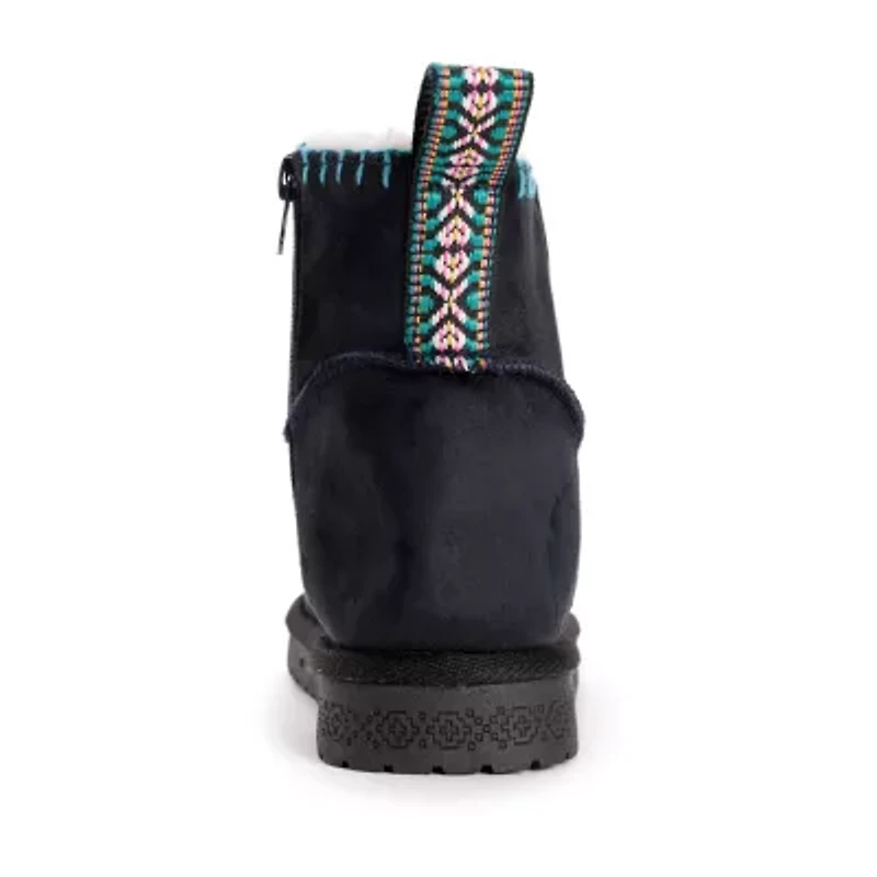 Muk Luks Womens Tatum Flat Heel Winter Boots