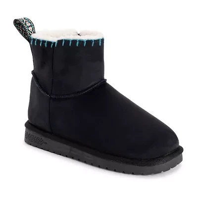 Muk Luks Womens Tatum Flat Heel Winter Boots