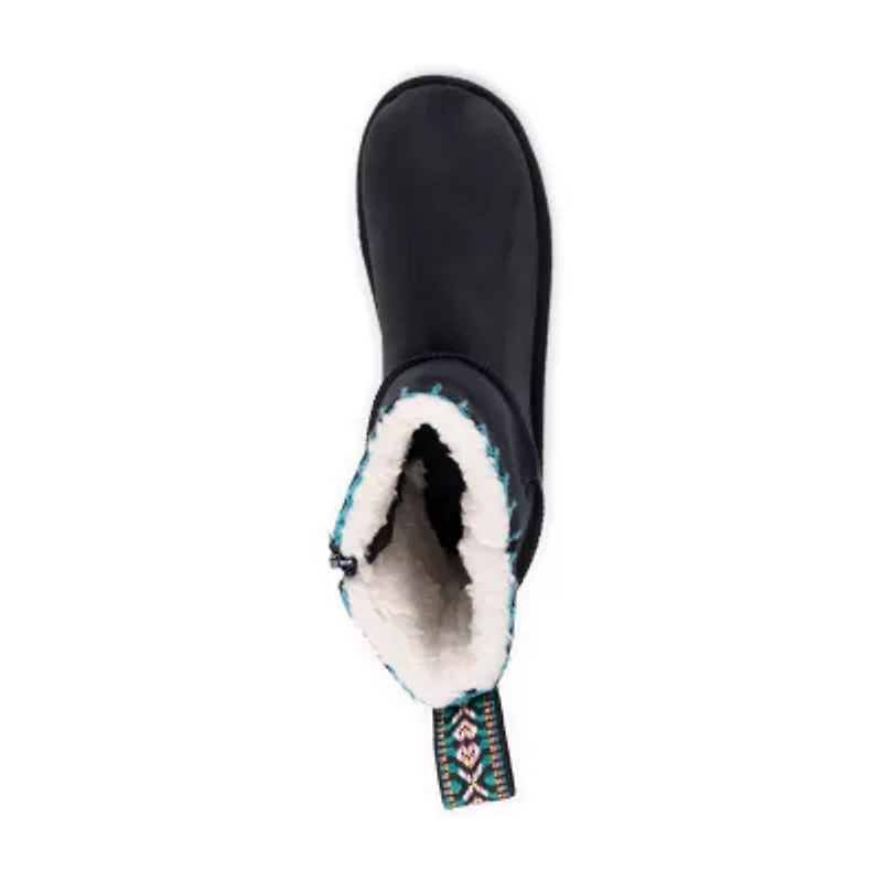 Muk Luks Womens Tatum Flat Heel Winter Boots