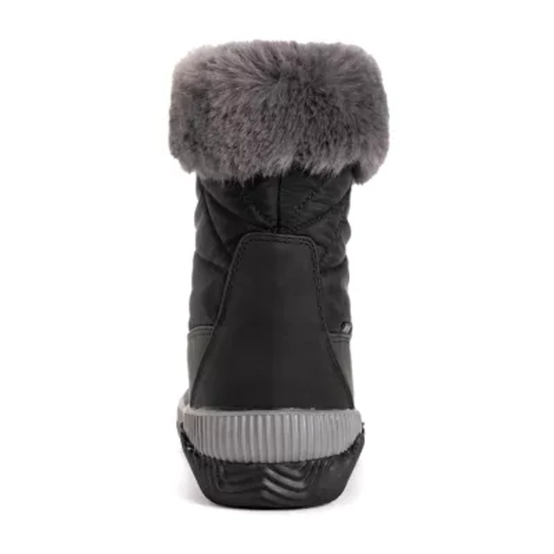 Muk Luks Womens Winnie Waverly Flat Heel Winter Boots