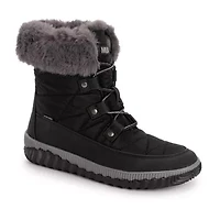 Muk Luks Womens Winnie Waverly Flat Heel Winter Boots