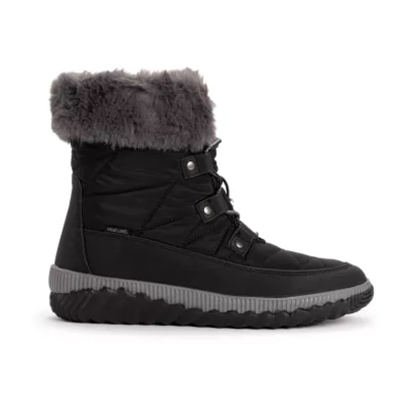 Muk Luks Womens Winnie Waverly Flat Heel Winter Boots
