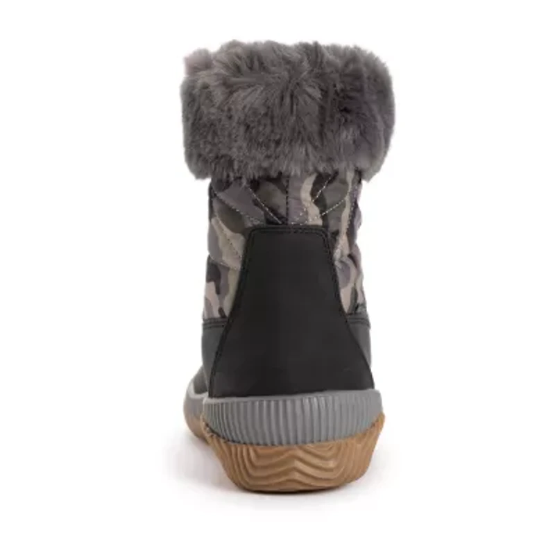 Muk Luks Womens Winnie Waverly Flat Heel Winter Boots