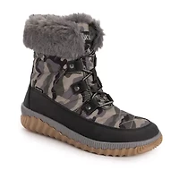 Muk Luks Womens Winnie Waverly Flat Heel Winter Boots