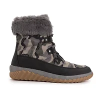 Muk Luks Womens Winnie Waverly Flat Heel Winter Boots