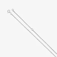 Womens Sterling Silver 18 Inch Name Necklace