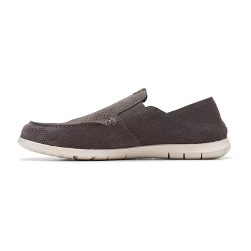 Clarks Flexway Easy Mens Moc Closed Toe Slip-On Shoe