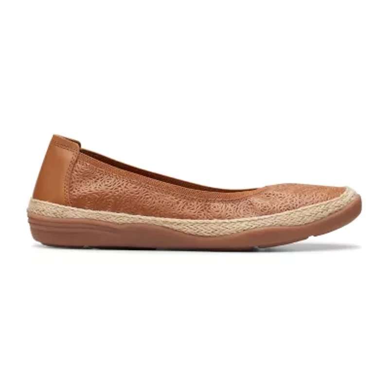 Clarks Elaina Rae Womens Closed Toe Ballet Flats