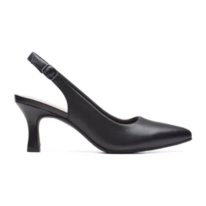 Clarks Katleyna Step Womens Closed Toe Cone Heel Pumps