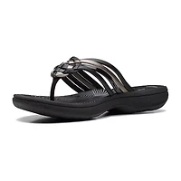 Clarks Cloudsteppers Womens Breeze Coral Flip-Flops