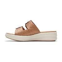 Clarks Womens Drift Buckle Slide Sandals