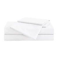 London Fog Garment Wash Solid Wrinkle Resistant Sheet Set