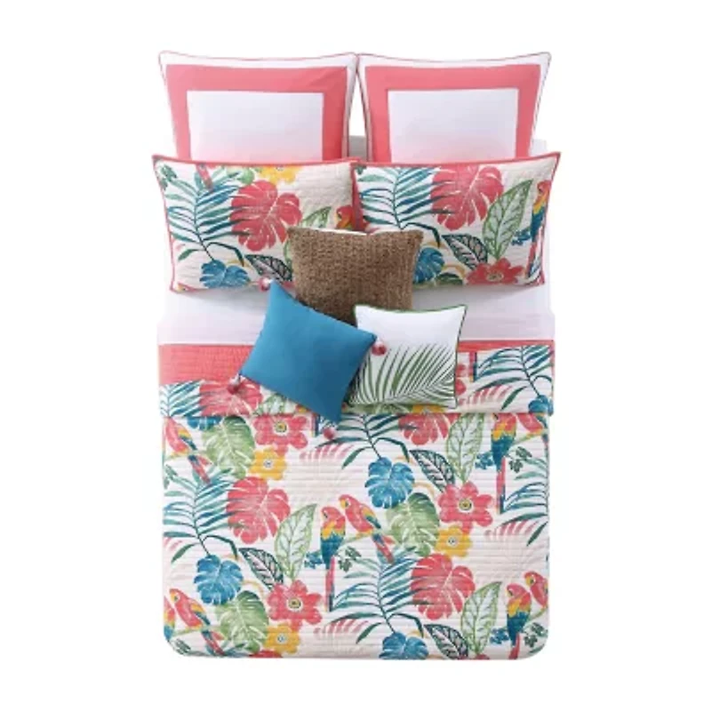 Oceanfront Resort Coco Paradise Quilt Set