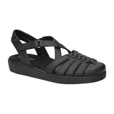 Easy Street Hue Womens Round Closed Toe Ballet Flats