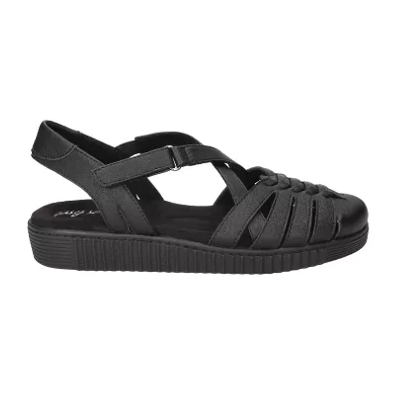 Easy Street Hue Womens Round Closed Toe Ballet Flats