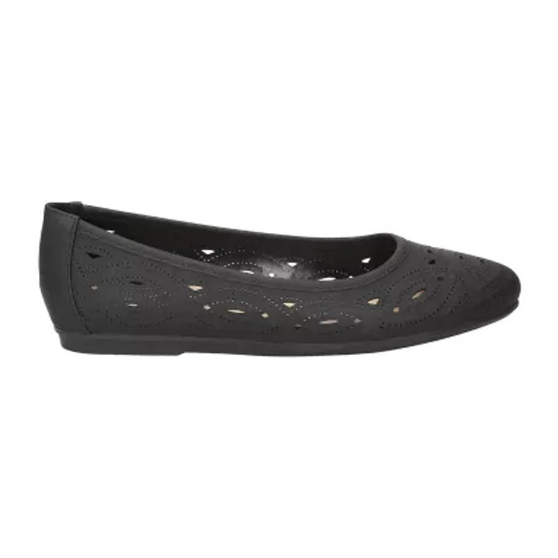 Easy Street Jackie Womens Round Closed Toe Ballet Flats