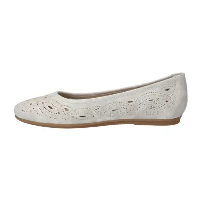 Easy Street Jackie Womens Round Closed Toe Ballet Flats