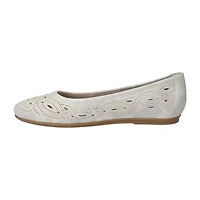 Easy Street Jackie Womens Round Closed Toe Ballet Flats