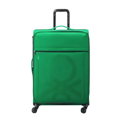 Delsey Paris X United Colors Of Benetton Color Block 27 Inch Softside Expandable Checked Spinner Luggage