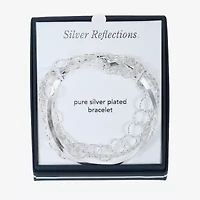 Womens 3-pc. Pure Silver Over Brass Bracelet Set