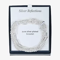 Womens 3-pc. Pure Silver Over Brass Bracelet Set