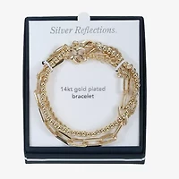 Womens 3-pc. 14K Gold Over Brass Bracelet Set