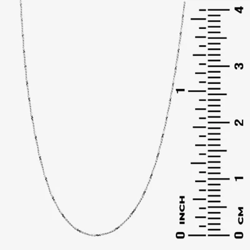 Silver Reflections Womens Pure Silver Over Brass 24 Inch Braid Chain Necklace