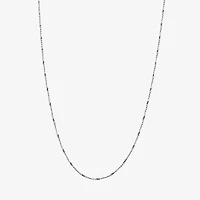 Silver Reflections Womens Pure Silver Over Brass 24 Inch Braid Chain Necklace