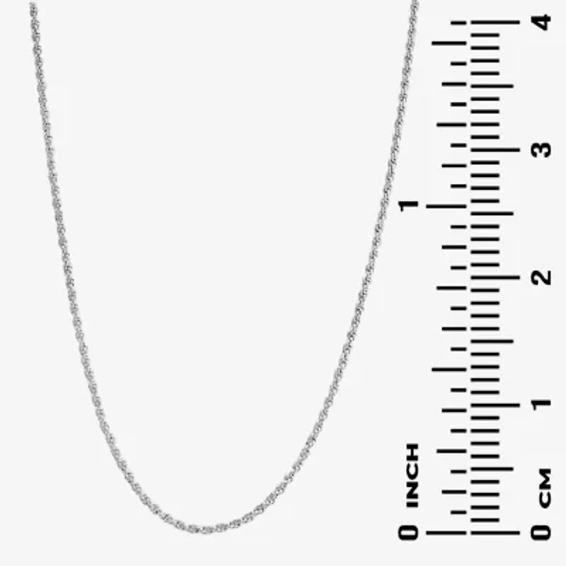 Silver Reflections Womens Pure Silver Over Brass 18 Inch Link Chain Necklace