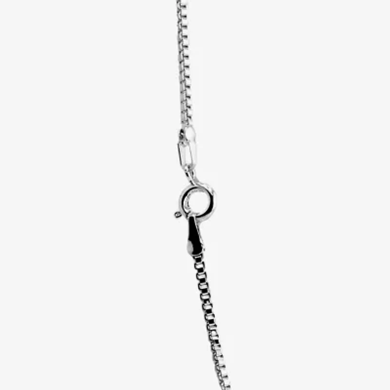 Silver Reflections Womens Pure Silver Over Brass Inch Box Chain Necklace