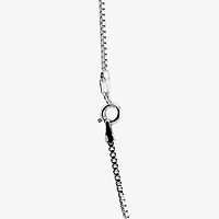Silver Reflections Womens Pure Silver Over Brass Inch Box Chain Necklace