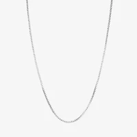 Silver Reflections Womens Pure Silver Over Brass Inch Box Chain Necklace