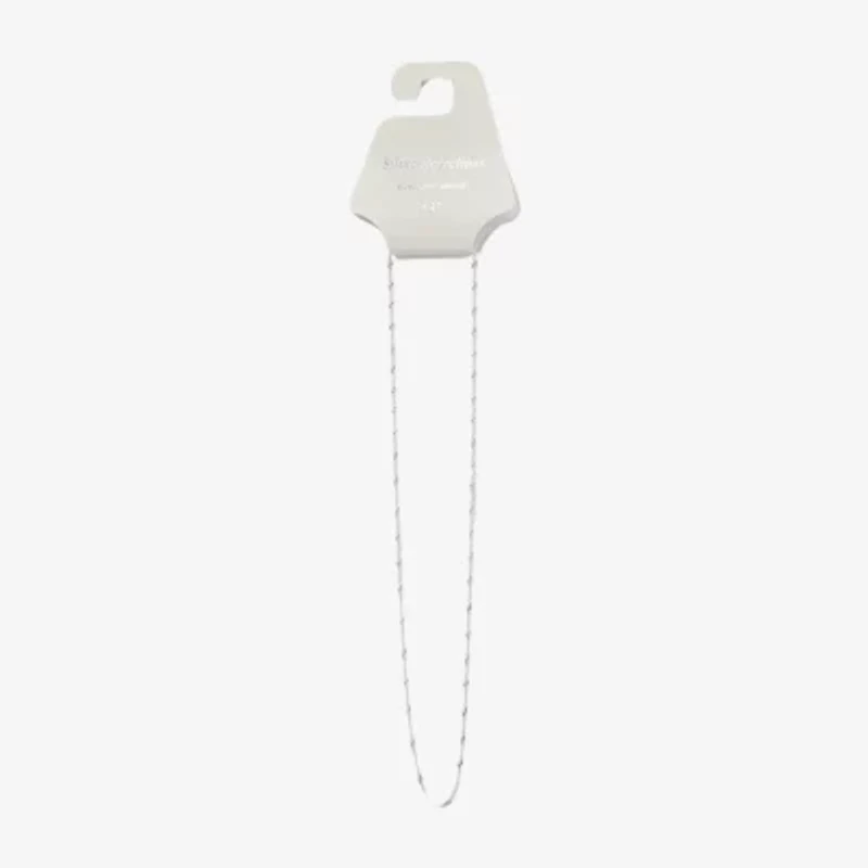Silver Reflections Womens Pure Silver Over Brass Inch Snake Chain Necklace