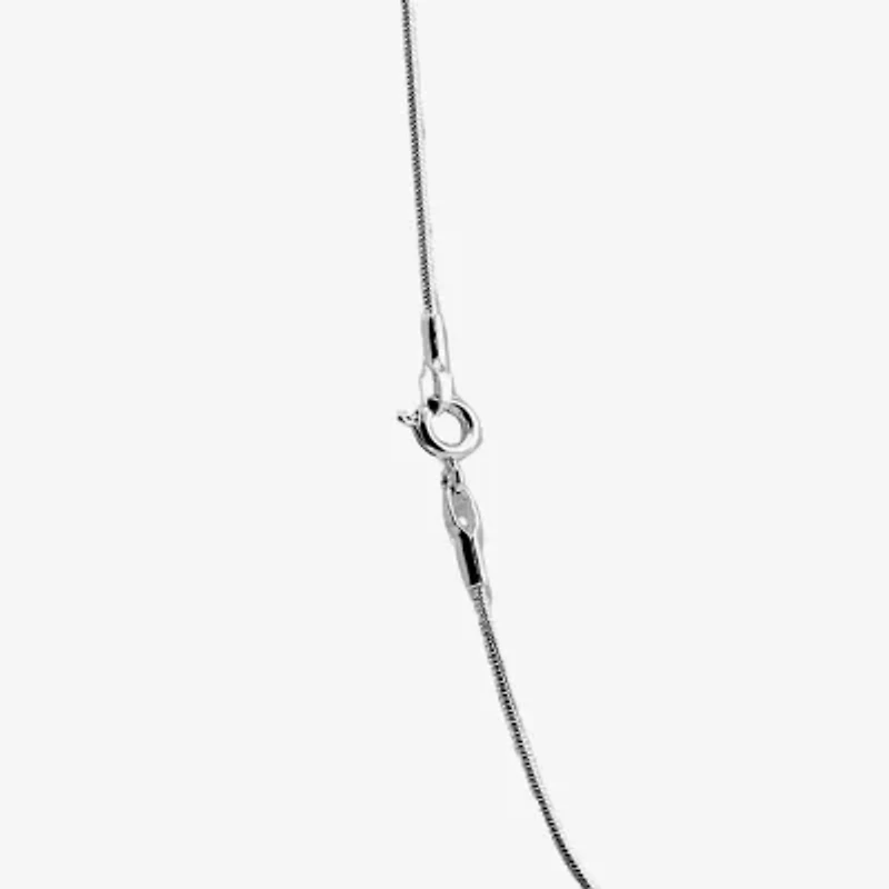 Silver Reflections Womens Pure Silver Over Brass Inch Snake Chain Necklace