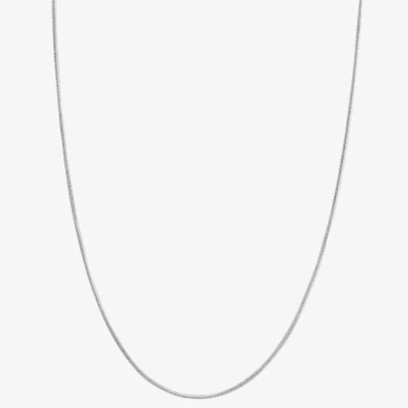 Silver Reflections Womens Pure Silver Over Brass Inch Snake Chain Necklace