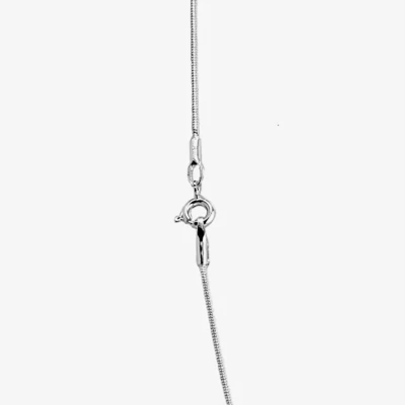 Silver Reflections Womens Pure Silver Over Brass 18 Inch Snake Chain Necklace